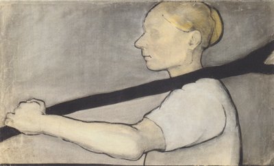 农民的妻子，背着一个分叉 作者 Paula Modersohn Becker